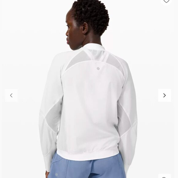 Lululemon Lightweight Running Jacket White Size 4 - Picture 4 of 9